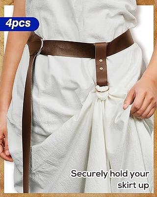 Suhine 4 Pcs Skirt Hikes Renaissance Skirt Hike Leather Belt