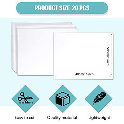 50 Pack White Foam Board for Projects, 11 x 13.7Inch Foam Core Baking Board  Mat Board Center, 1/8Inch Thick Polystyrene Foam Sheet for School,  Presentation, Signage & Art Crafting - Yahoo Shopping