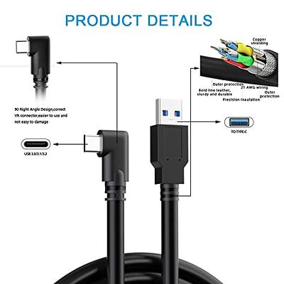  Syntech Link Cable 16FT Compatible with Meta/Oculus Quest 2  Accessories VR Headset, Separate USB C Charging Port for Sufficient Power,  USB 3.0 to Type C Cord LED Light for Steam VR/Gaming