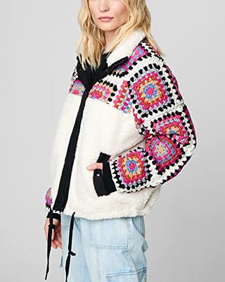 BLANKNYC] Womens Jacket, & Luxury Clothing Crochet Sherpa Jacket  Comfortable Stylish Coat, Cuddle Up, Large-X-Large US - Yahoo Shopping