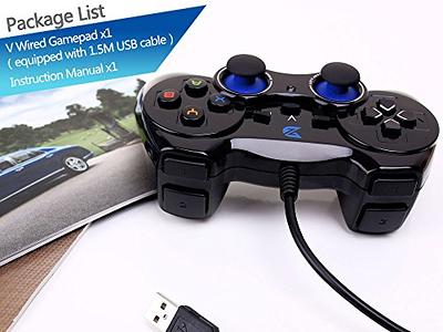 USB Wireless Gaming Controller Gamepad for PC/Laptop Computer(Windows  XP/7/8/10) & PS3 & Android & Steam (Black)