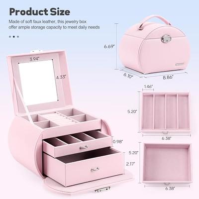 Extra Large Acrylic Jewelry Box for Women 5 Layers Clear Jewelry