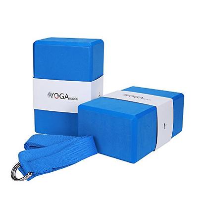 Yoga Block and Strap Set includes 2 PCS High-Density EVA Foam Yoga