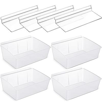 AREYZIN Plastic Storage Baskets With Lids Set of 6 Lidded Storage Organizer  Bins Containers Baskets for Organizing Shelves Desktop Closet Playroom