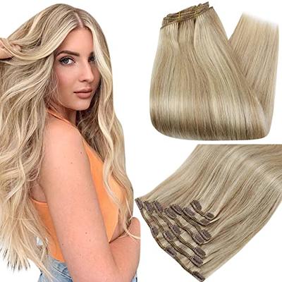 Barely Xtensions Ultra Seamless Clip-In Dark Blonde Frost Remy