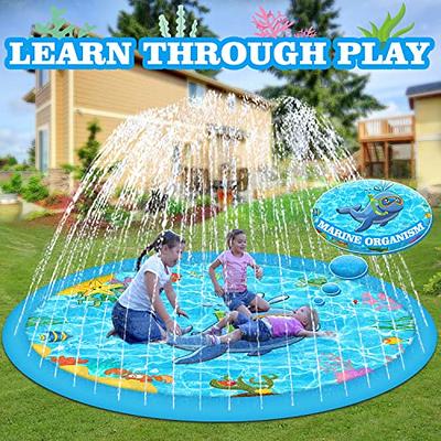 Pet Dog Splash Sprinkler Pad, Fountain Play Mat, Summer Outdoor Water Mat  Toys for Your Dog