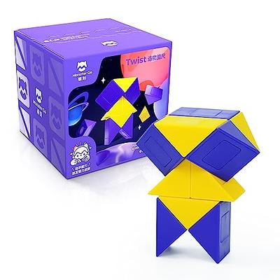 Monster Go Magic Snake Cube, 24 Blocks Mini Snake Speed Cube Twist Puzzle  Toys for Kids Teens (Purple-Yellow) - Yahoo Shopping