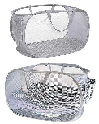 1/2pack Pop-up Laundry Hampers Collapsible Laundry Basket Mesh Pop up  Laundry Hamper Bag with Two Webbing Handles, 2 Colors (Black-2pcs) - Yahoo  Shopping