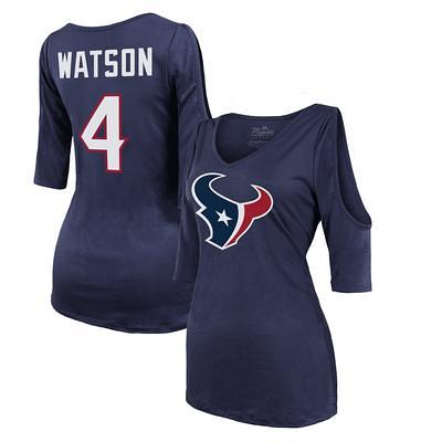 Women's Fanatics Branded Russell Wilson Navy Denver Broncos Plus Size  Player Name & Number V-Neck