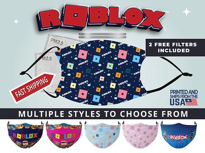 Roblox Face Mask With Filter Pocket Includes 2 Filters Washable Reusable Nose Wire Yahoo Shopping - face mask roblox