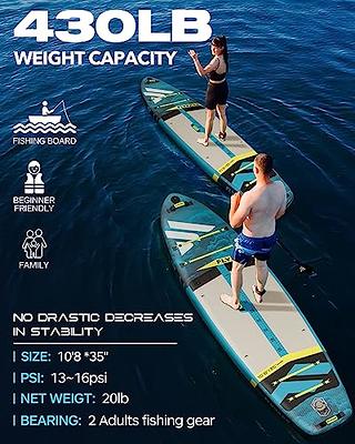 Flypark 10'8''x35'' Fishing Inflatable Paddle Board, Extra Wide