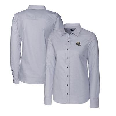 Jacksonville Jaguars Cutter & Buck Big & Tall Stretch Oxford Long Sleeve  Button-Down Shirt - Light Blue