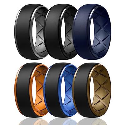 Zales Enso Rings Contour Elements Collection - 7.24mm Platinum Silicone Band