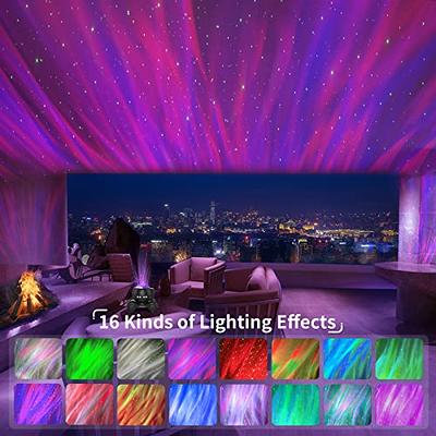 AIRIVO Northern Lights Aurora Projector, Star Projector Music Speaker,  White Noise Night Light Galaxy Projector for Kids Adults, for Home Decor  Bedroom/Ceiling/Party (Black) 