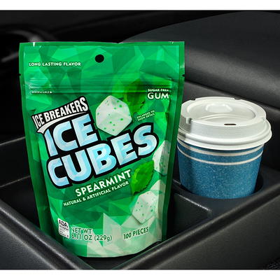 ICE BREAKERS ICE CUBES Snow Cone Sugar Free Gum, 3.24 oz bottle, 40 pieces