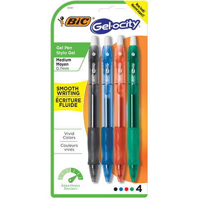 BIC Gel-ocity Original Retractable Gel Pen, Medium Point, 0.7 mm, Black Ink,  12/PK (RLC11-BLK)