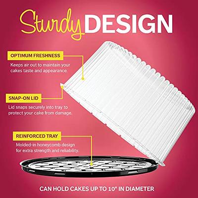 Amazon.com: DOITOOL Plastic Cake Dome Cover, Round 10 Inch, White,  Transparent, 26 X 11 CM : Home & Kitchen