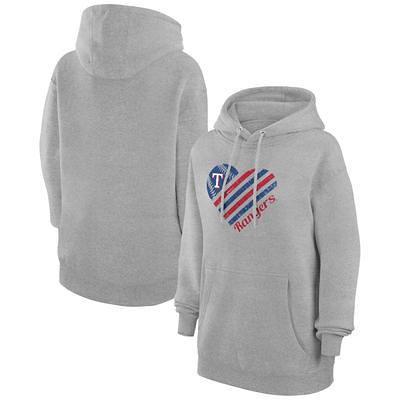 Texas Rangers Fanatics Branded Arctic Pullover Hoodie - Gray/Royal