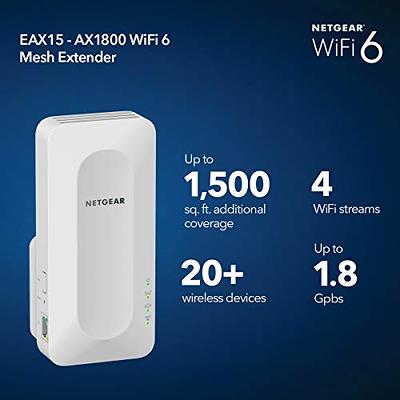 Netgear EAX12 AX1600 Wireless Dual-Band Wi-Fi 6 Mesh