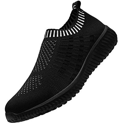 TIOSEBON Men's Mesh Slip on Walking Shoes-Comfortable