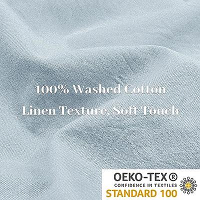 Oeko-Tex® Washed Linen Baby blue