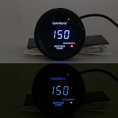 52mm Dual Inside/Outside Air temp Thermometer Gauge Meter BLUE LED