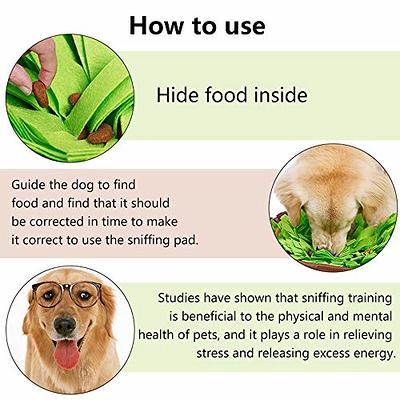 Tesitehi Snuffle Mat for Dogs Pet Treats Feeding for Small Medium Breed  Dogs Non-Slip Interactive Dog Puzzle Toys Encourages Natural Foraging Skills