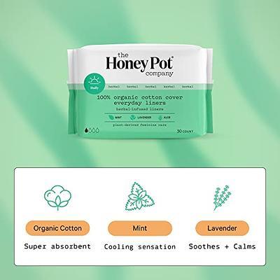 Organic Pads for Heavy Flow - Daytime  The Honey Pot – The Honey Pot -  Feminine Care