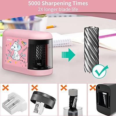 tenwin Electric Pencil Sharpener, Portable Pencil Sharpeners Battery  Powered, Small Pencil Sharpener Electric, 5000 Sharpening Life Span Blade,  Fit for 6-8mm No.2/Colored Pencils, Kids, Home (Pink) - Yahoo Shopping