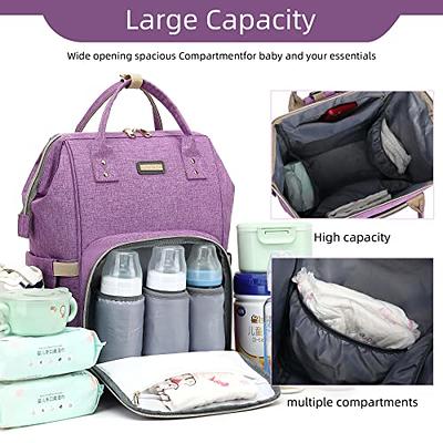 Diaper Bag Backpack for Women Large Capacity, Baby Bag with Insulated  Pockets Multifunctional Diaper Bags For Baby Girl Boy Waterproof Baby Bags  For