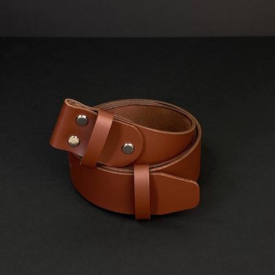 H Full Grain Leather Belt Strap Without Buckle Interchangeable 