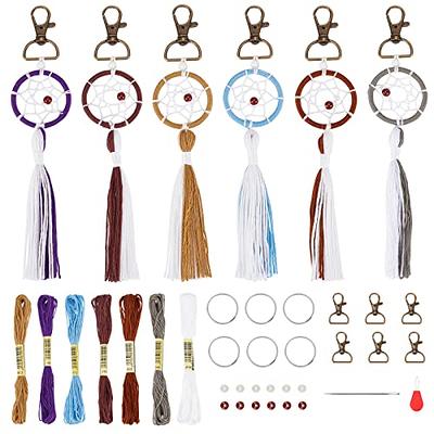 FREEBLOSS 2 Set Macrame Dream Catchers Kit Boho Macrame Dreamcatcher DIY  Macrame Wall Hanging Macrame Kit for Beginners Handmade Birthday Gift