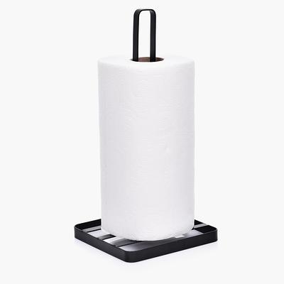 Paper Towel Holder Stainless Steel - One Hand Tear Paper Towel Dispenser  Standing Weighted Base Non Slip, Spring Arm, Stainless Steel Paper Towel  fits in Kitchen Bathroom Countertop Silver - Yahoo Shopping
