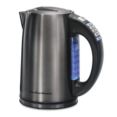 OVENTE Electric Stainless Steel Hot Water Kettle 1.7 Liter with 5 Temperature  Control & Concealed Heating Element, BPA-Free 1100 Watt Tea Maker with Auto  Shut-off and Keep Warm Setting, Silver KS88S 