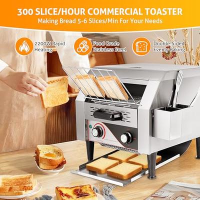 Commercial Conveyer Toaster 300pcs/h 2200W Bread Toaster Machine Bagel