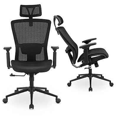 Soohow Ergonomic Mesh Office Chair, Computer Desk Chair Ergonomic, High Back  Office Chair with Headrest, Adjustable Lumbar Support and 3D Armrests. 