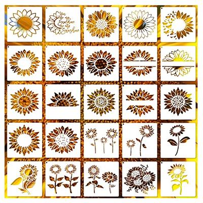 Sunflower Stencil Flower Stencils for Painting on Wood Plastic