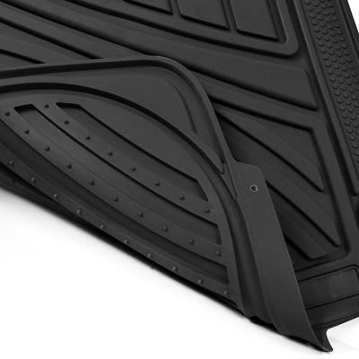Motor Trend Black FlexTough Car Floor Mats - Deep Dish Heavy Duty Rubber Contour Floor Liners for Car SUV Truck
