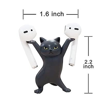 Earbuds Pro Case Gray Silicone Cartoon Kitten Cat Headphones AirPod Holder