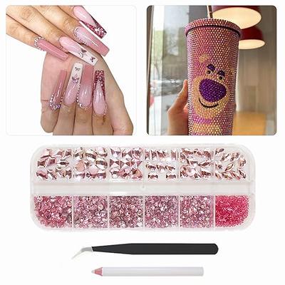 Pink Nail Rhinestones Pink Rhinestones Kawaii Nail Rhinestones