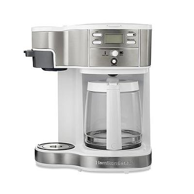 Hamilton Beach 2-Way Programmable Coffee Maker, Single-Serve or 12-Cup -  Yahoo Shopping