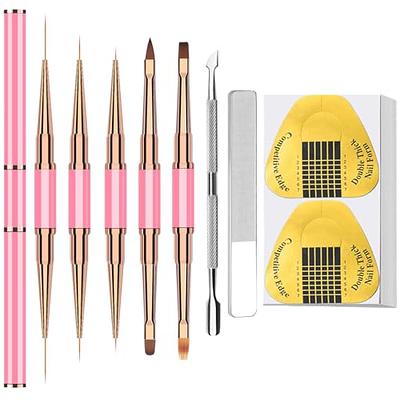 Artdone Nail Art Brushes Set,5PCS Nail Art Liner Brushes For Gel Nail  polish,Metal Handle Nail Drawing Pens For Nail Art Tools Design Pen.… -  Yahoo Shopping
