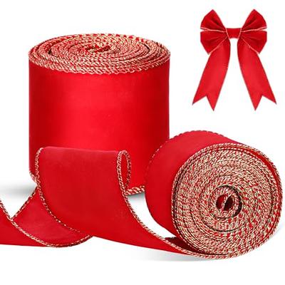 Wrapables 3/8 Inch Velvet Ribbon for Gift Wrapping, Wedding Decoration