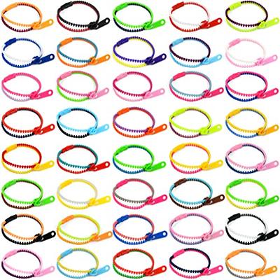 225-Pack Zipper Friendship Bracelets Set,Fidget Friendship