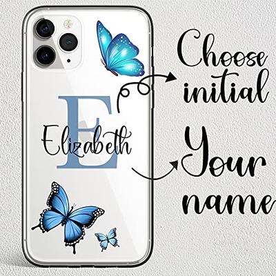 Personalised Marble Monogram Phone Case For iPhone 15 Pro Max 14 13 Mini 12  11