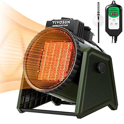 VIVOSUN 1500W Portable Greenhouse Heater with Adjustable Digital Thermostat,  1500W/750W Electric Heater with 3 Modes for Fast Heating, Overheat  Protection and Dust Proof for Grow Tent, Patio, Outdoor - Yahoo Shopping