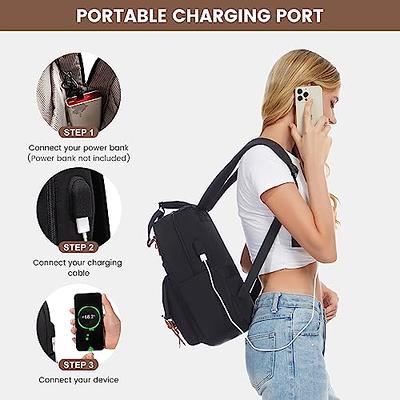 Small Backpack for Women Fashion PU Leather Daypack Casual