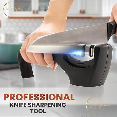 Knife Sharpener 3 Stages Kitchen Knife Sharpening Tool Quick Sharpening  Stone Professional Stainless Steel Chef Accessories Tool 