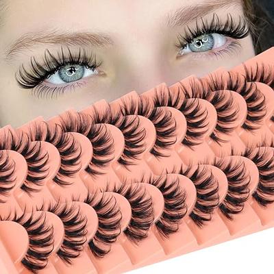 Lashes Natural Look False Eyelashes Wispy Cluster Lashes Manga Eyelash  Extensions Strip Clear Band Lashes Cat Eye Korean Short Anime Fake Lashes  Pack by Kiromiro - Yahoo Shopping