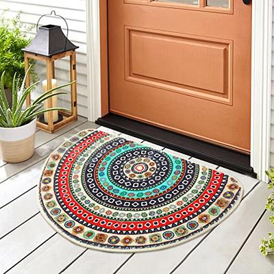  Washable Rubber Door Mat Indoor Outdoor Rugs Boho